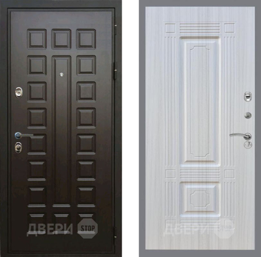 Входная металлическая Дверь Рекс (REX) Премиум 3к FL-2 Сандал белый в Лобне