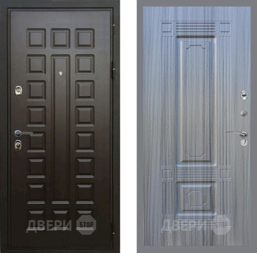 Входная металлическая Дверь Рекс (REX) Премиум 3к FL-2 Сандал грей в Лобне