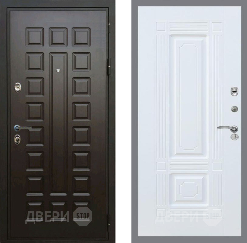 Входная металлическая Дверь Рекс (REX) Премиум 3к FL-2 Силк Сноу в Лобне