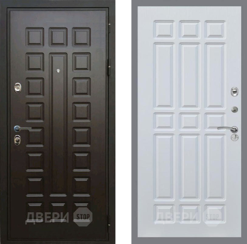 Входная металлическая Дверь Рекс (REX) Премиум 3к FL-33 Белый ясень в Лобне