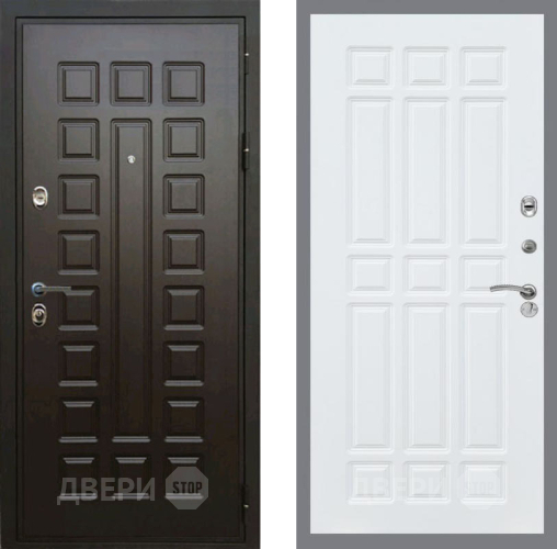 Входная металлическая Дверь Рекс (REX) Премиум 3к FL-33 Силк Сноу в Лобне