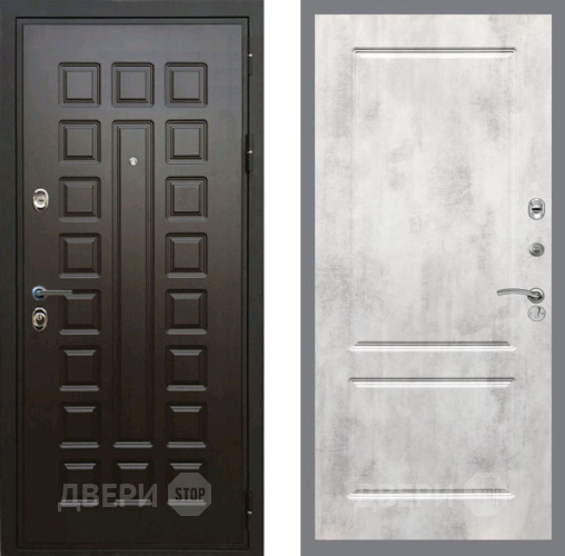 Входная металлическая Дверь Рекс (REX) Премиум 3к FL-117 Бетон светлый в Лобне