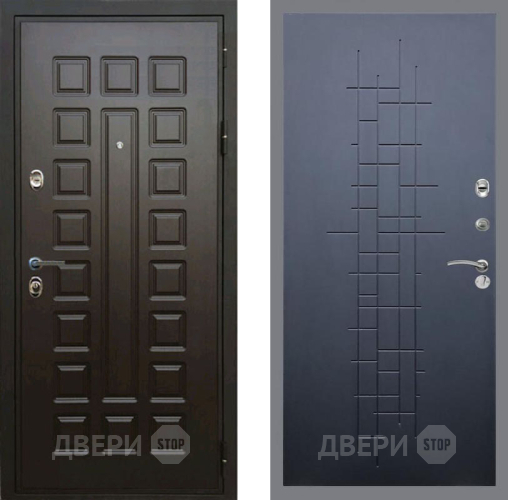 Входная металлическая Дверь Рекс (REX) Премиум 3к FL-289 Ясень черный в Лобне