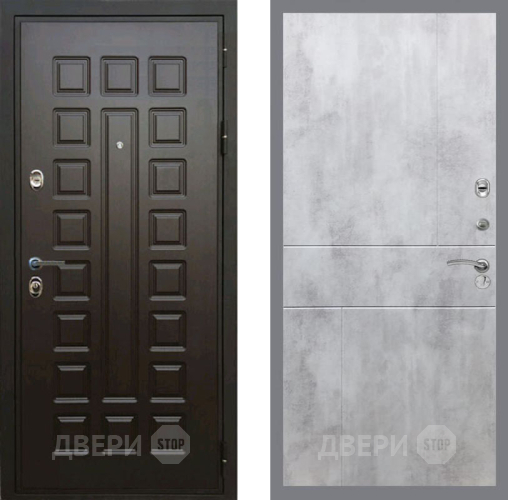Входная металлическая Дверь Рекс (REX) Премиум 3к FL-290 Бетон светлый в Лобне