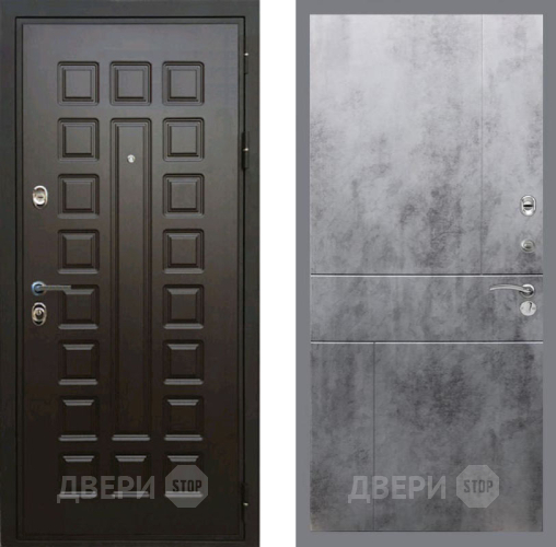 Входная металлическая Дверь Рекс (REX) Премиум 3к FL-290 Бетон темный в Лобне