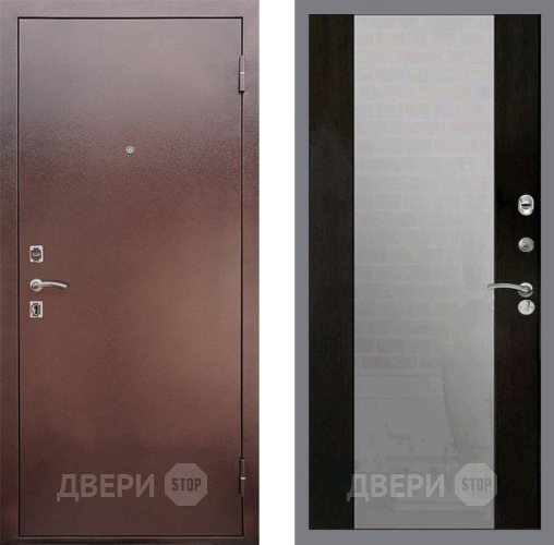 Входная металлическая Дверь Рекс (REX) 1 СБ-16 Зеркало Венге в Лобне