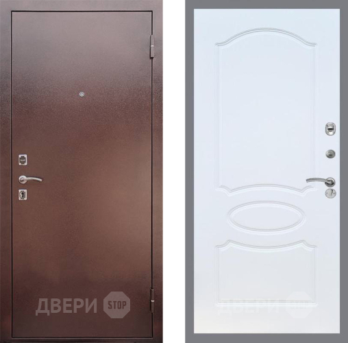 Входная металлическая Дверь Рекс (REX) 1 FL-128 Белый ясень в Лобне
