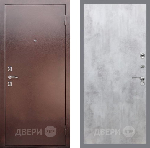 Входная металлическая Дверь Рекс (REX) 1 FL-290 Бетон светлый в Лобне