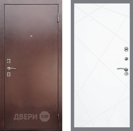 Входная металлическая Дверь Рекс (REX) 1 FL-291 Силк Сноу в Лобне