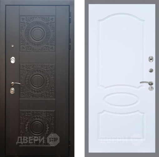 Входная металлическая Дверь Рекс (REX) 10 FL-128 Силк Сноу в Лобне