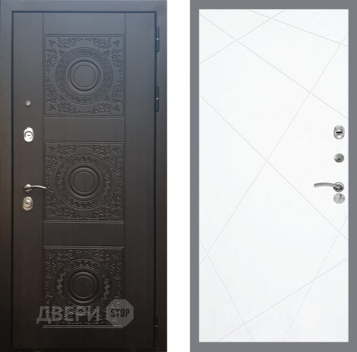 Входная металлическая Дверь Рекс (REX) 10 FL-291 Силк Сноу в Лобне