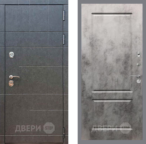 Входная металлическая Дверь Рекс (REX) 21 FL-117 Бетон темный в Лобне