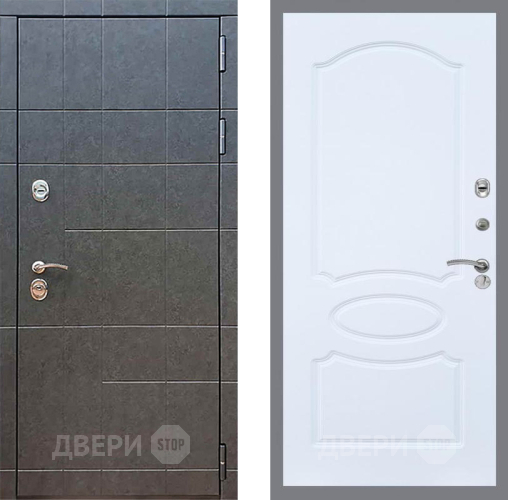 Входная металлическая Дверь Рекс (REX) 21 FL-128 Силк Сноу в Лобне