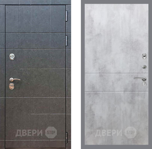 Входная металлическая Дверь Рекс (REX) 21 FL-290 Бетон светлый в Лобне