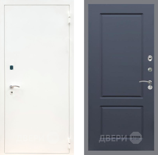 Дверь Рекс (REX) 1А Белая шагрень FL-117 Силк титан в Лобне
