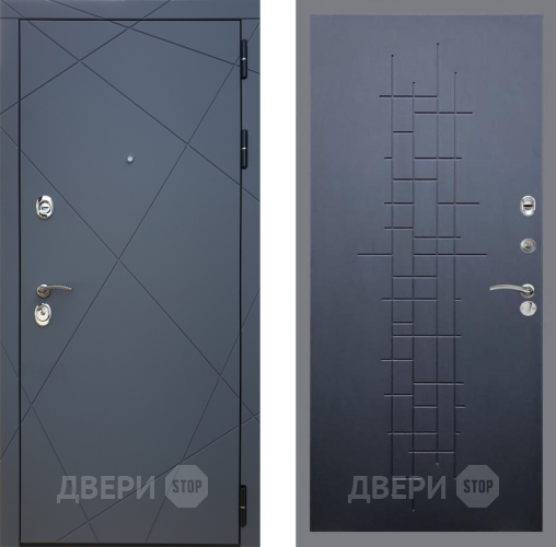 Входная металлическая Дверь Рекс (REX) 13 Силк Титан FL-289 Ясень черный в Лобне