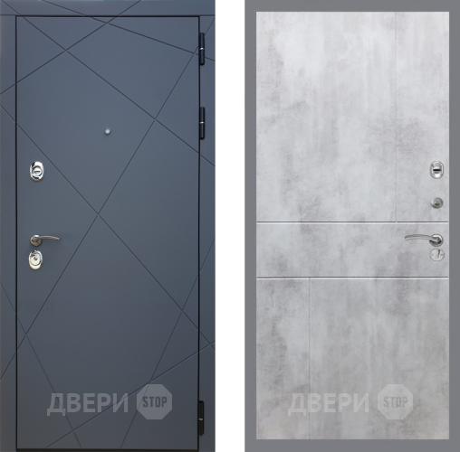 Входная металлическая Дверь Рекс (REX) 13 Силк Титан FL-290 Бетон светлый в Лобне