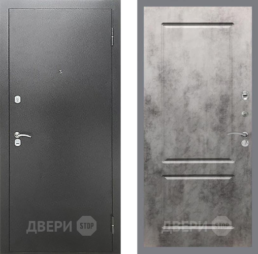 Входная металлическая Дверь Рекс (REX) Сити FL-117 Бетон темный в Лобне