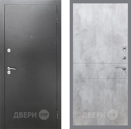 Входная металлическая Дверь Рекс (REX) Сити FL-290 Бетон светлый в Лобне