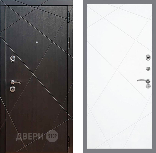 Входная металлическая Дверь Рекс (REX) 13 Венге FL-291 Силк Сноу в Лобне