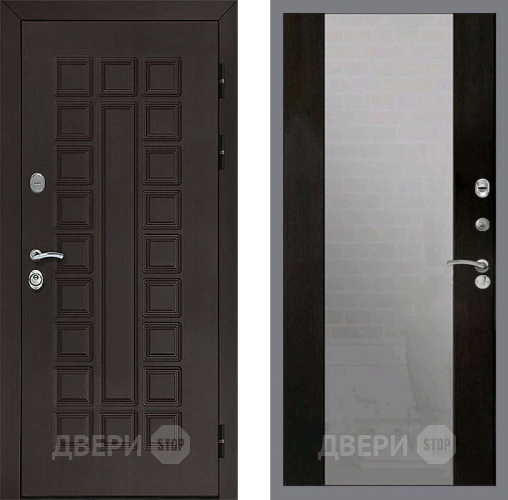 Входная металлическая Дверь Рекс (REX) Сенатор 3К СБ-16 Зеркало Венге в Лобне