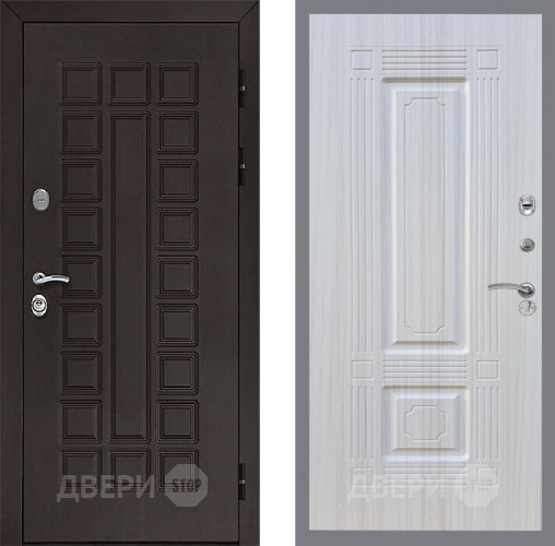 Входная металлическая Дверь Рекс (REX) Сенатор 3К FL-2 Сандал белый в Лобне