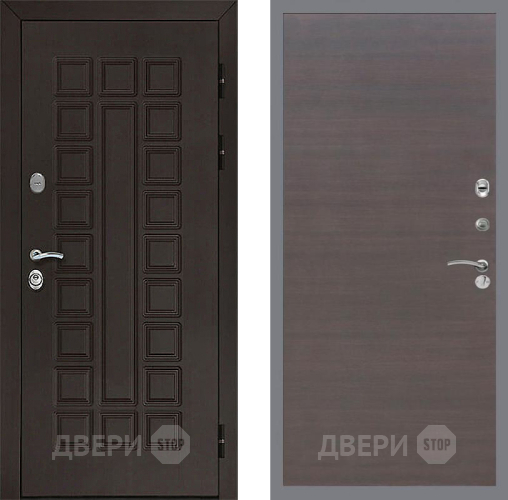 Входная металлическая Дверь Рекс (REX) Сенатор 3К GL венге поперечный в Лобне