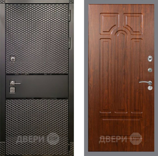 Входная металлическая Дверь Рекс (REX) 15 Черный Кварц FL-58 Морёная берёза в Лобне
