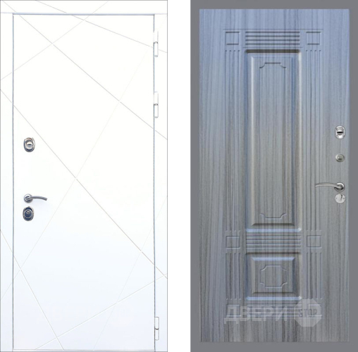 Входная металлическая Дверь Рекс (REX) 13 Силк Сноу FL-2 Сандал грей в Лобне