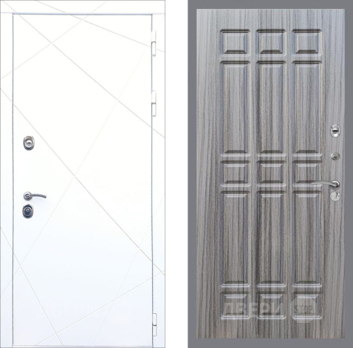 Входная металлическая Дверь Рекс (REX) 13 Силк Сноу FL-33 Сандал грей в Лобне