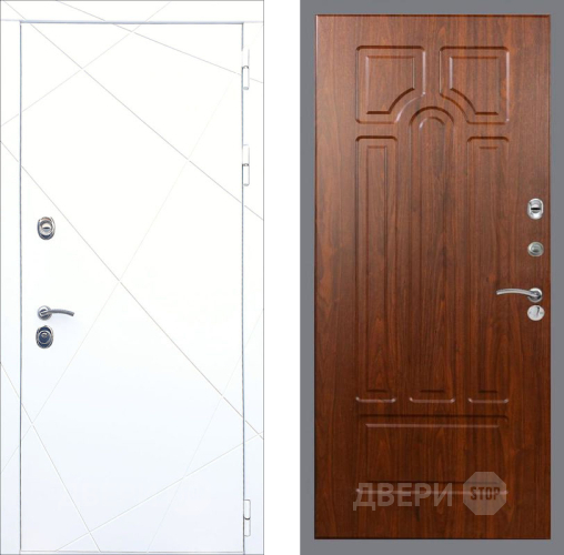 Входная металлическая Дверь Рекс (REX) 13 Силк Сноу FL-58 Морёная берёза в Лобне