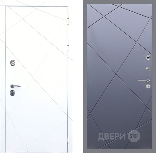 Входная металлическая Дверь Рекс (REX) 13 Силк Сноу FL-291 Силк титан в Лобне