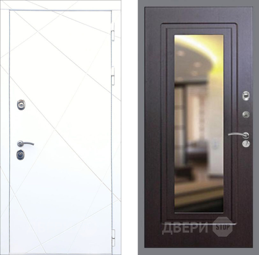Входная металлическая Дверь Рекс (REX) 13 Силк Сноу FLZ-120 Венге в Лобне