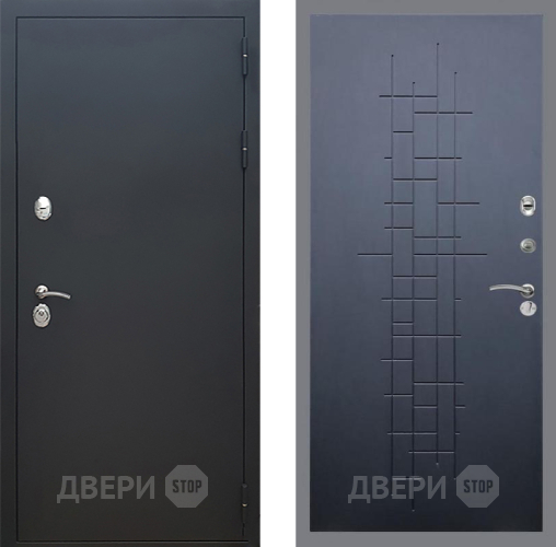 Входная металлическая Дверь Рекс (REX) 5 Черный Муар FL-289 Ясень черный в Лобне