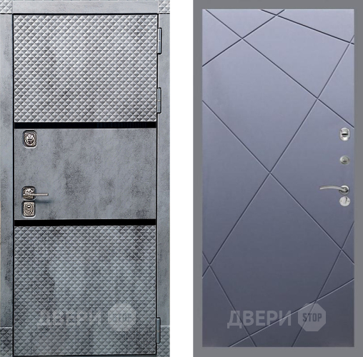 Входная металлическая Дверь Рекс (REX) 15 Бетон Темный FL-291 Силк титан в Лобне