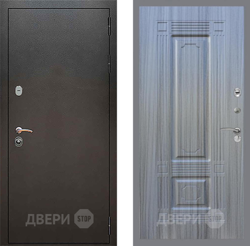 Входная металлическая Дверь Рекс (REX) 5 Серебро Антик FL-2 Сандал грей в Лобне