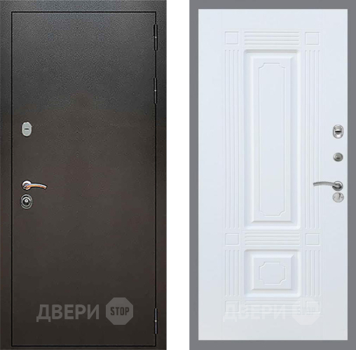 Входная металлическая Дверь Рекс (REX) 5 Серебро Антик FL-2 Силк Сноу в Лобне