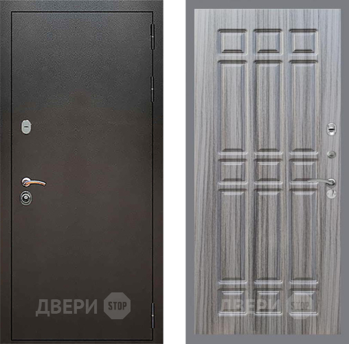 Входная металлическая Дверь Рекс (REX) 5 Серебро Антик FL-33 Сандал грей в Лобне