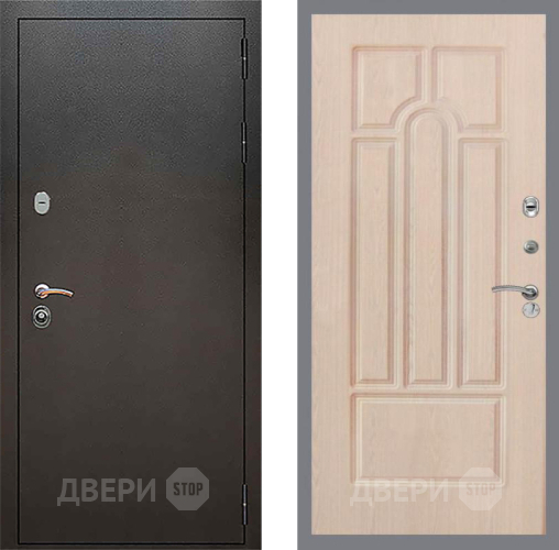 Входная металлическая Дверь Рекс (REX) 5 Серебро Антик FL-58 Беленый дуб в Лобне