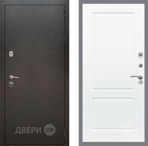 Входная металлическая Дверь Рекс (REX) 5 Серебро Антик FL-117 Силк Сноу в Лобне