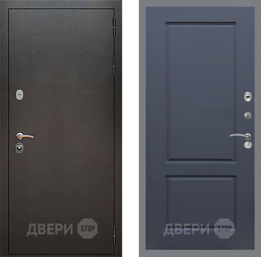 Входная металлическая Дверь Рекс (REX) 5 Серебро Антик FL-117 Силк титан в Лобне