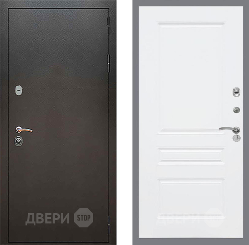 Дверь Рекс (REX) 5 Серебро Антик FL-243 Силк Сноу в Лобне