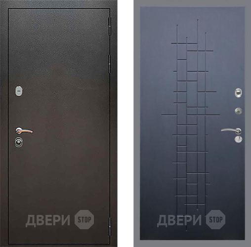 Входная металлическая Дверь Рекс (REX) 5 Серебро Антик FL-289 Ясень черный в Лобне