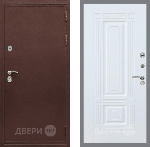 Входная металлическая Дверь Рекс (REX) 5А FL-2 Силк Сноу в Лобне