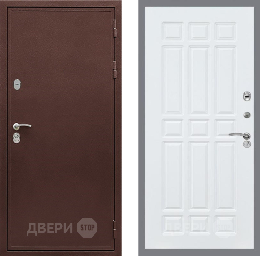 Входная металлическая Дверь Рекс (REX) 5А FL-33 Силк Сноу в Лобне