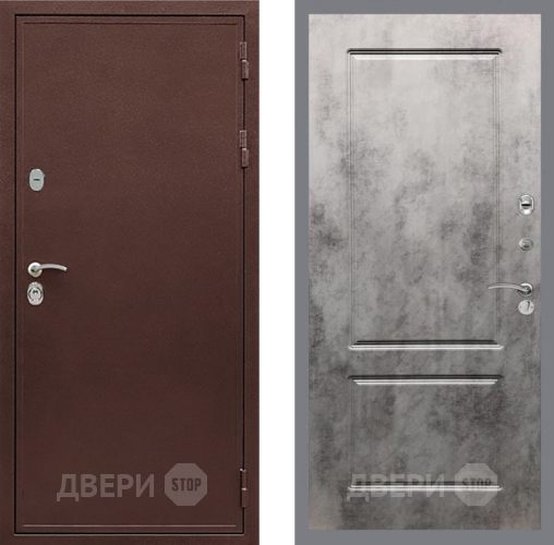Входная металлическая Дверь Рекс (REX) 5А FL-117 Бетон темный в Лобне
