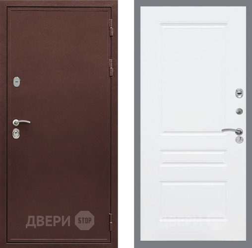 Входная металлическая Дверь Рекс (REX) 5А FL-243 Силк Сноу в Лобне