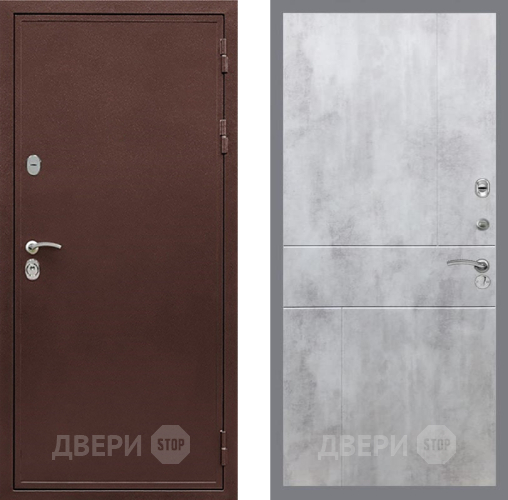 Входная металлическая Дверь Рекс (REX) 5А FL-290 Бетон светлый в Лобне