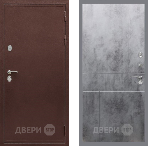 Входная металлическая Дверь Рекс (REX) 5А FL-290 Бетон темный в Лобне