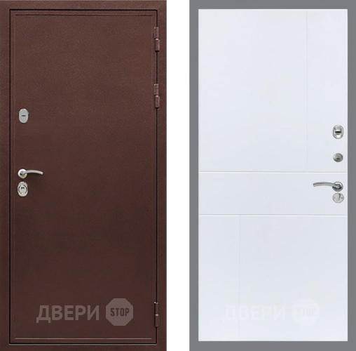Входная металлическая Дверь Рекс (REX) 5А FL-290 Силк Сноу в Лобне